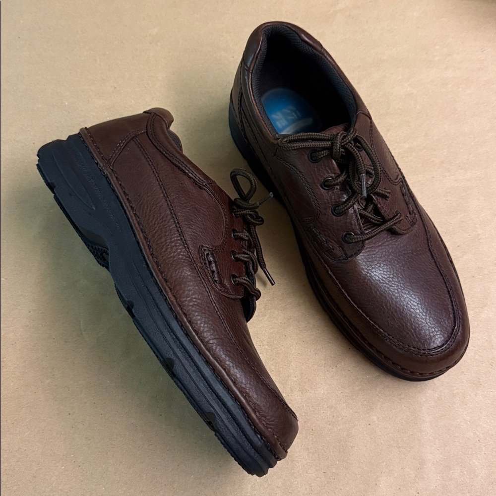 NUNN BUSH Men’s Brown Leather Lace-Up Shoes - US Size 11 M - Like New Condition